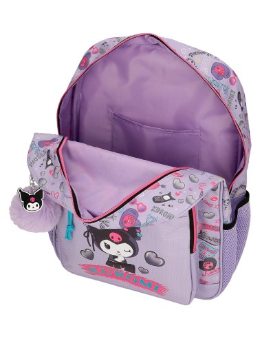 MOCHILA ADAP. 38CM. C/CARRO. KUROMI RETROPOP